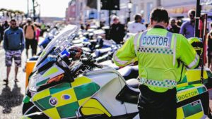 DocBike (Dr Ian Mew) at Poole Bike Night