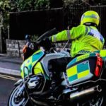 Dr Ian Mew passes police motorcycle test