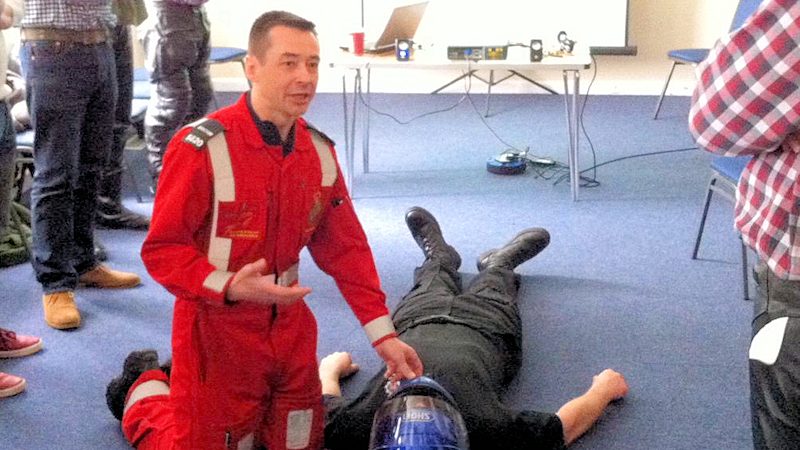 Weymouth Bikerdown Teaches Emergency First-Aid