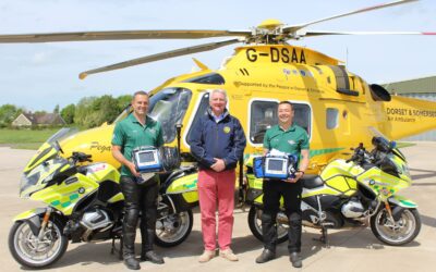 DocBike receives £30,000 grant from Dorset and Somerset Air Ambulance to fund life-saving medical equipment